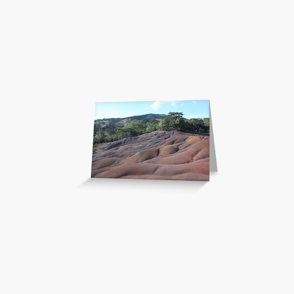 Seven Coloured Earth, Mauritius Greeting Card