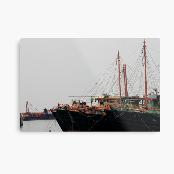 Tai O Fishing Village, Hong Kong Metal Print