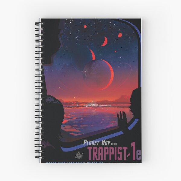 Item preview, PLANET HOP From TRAPPIST-1e 40 Light Years From Earth NASA JPL Visions of the Future Space Travel  designed and sold by retroposters.