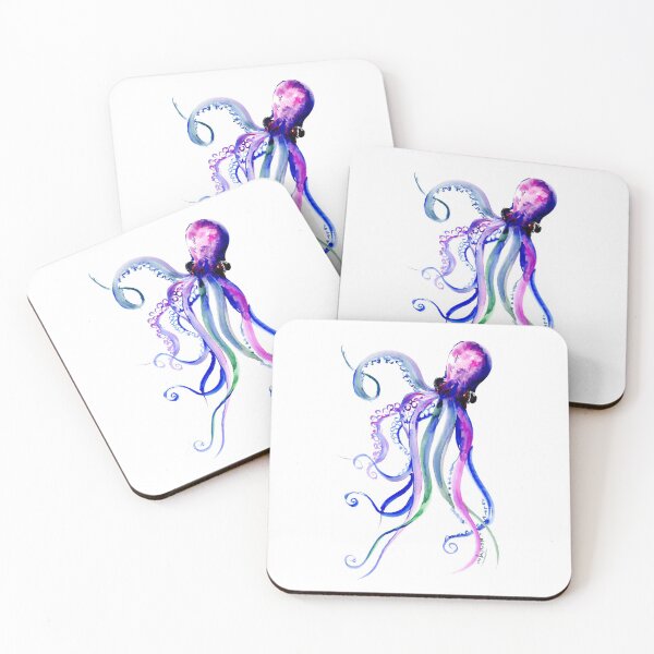 Item preview, Octopus, Bliue Purple BEach design designed and sold by surenart.