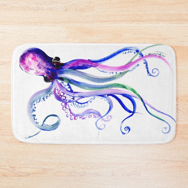Item preview, Octopus, Bliue Purple BEach design designed and sold by surenart.