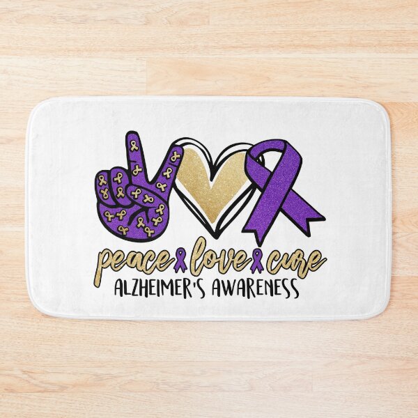 Item preview, Peace Love Cure, Alzheimer Awareness designed and sold by Khalu.