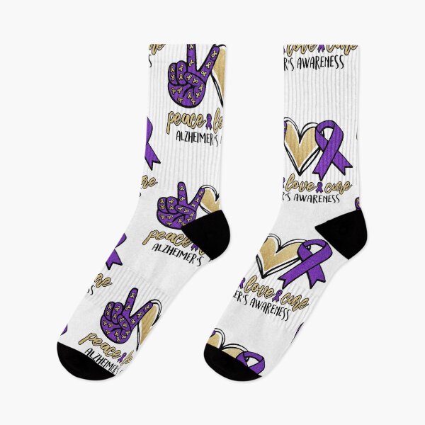 Item preview, Peace Love Cure, Alzheimer Awareness designed and sold by Khalu.