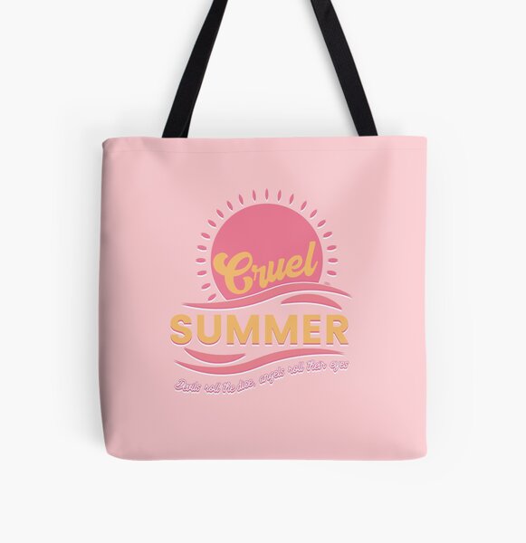 Pink Summer Vibes Print Shoulder Bag