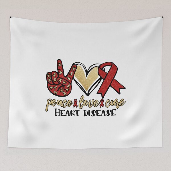 Item preview, Peace Love Cure. Heart Disease designed and sold by Khalu.