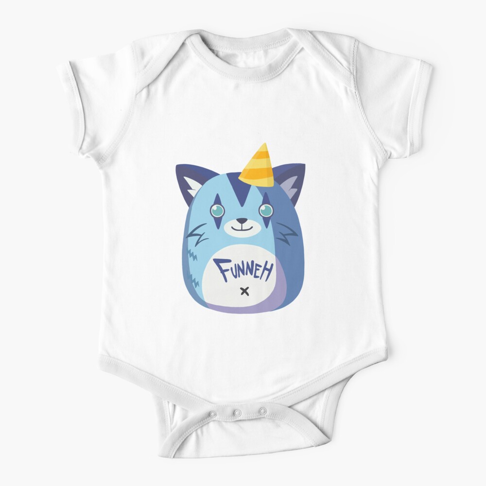 Funneh Squishie Baby One Piece By Tubers Redbubble - funneh roblox meep city babys