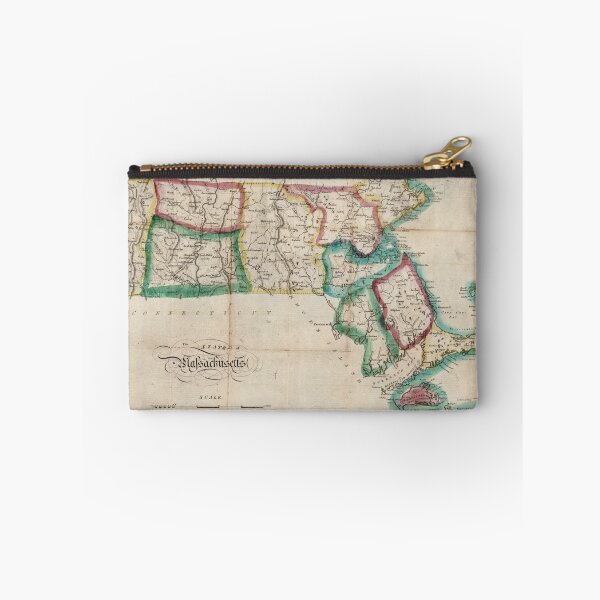 Item preview, Vintage Map of Massachusetts (1827) 2 designed and sold by BravuraMedia.