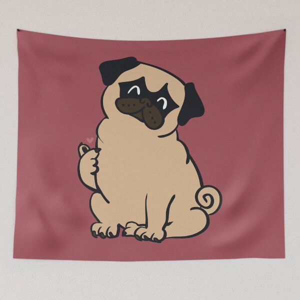 Item preview,  Pug Mini Heart designed and sold by Huebucket.