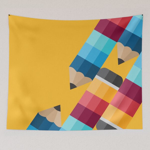 Item preview, Abstract design with colourful crayons designed and sold by Sam's Boutique Store.