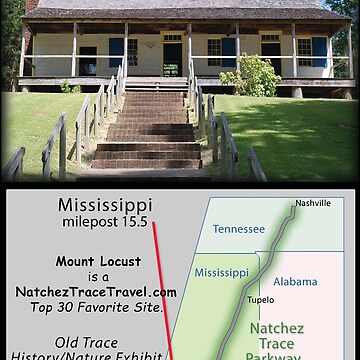 Artwork thumbnail, Mount Locust on the Natchez Trace Parkway. by natcheztrace