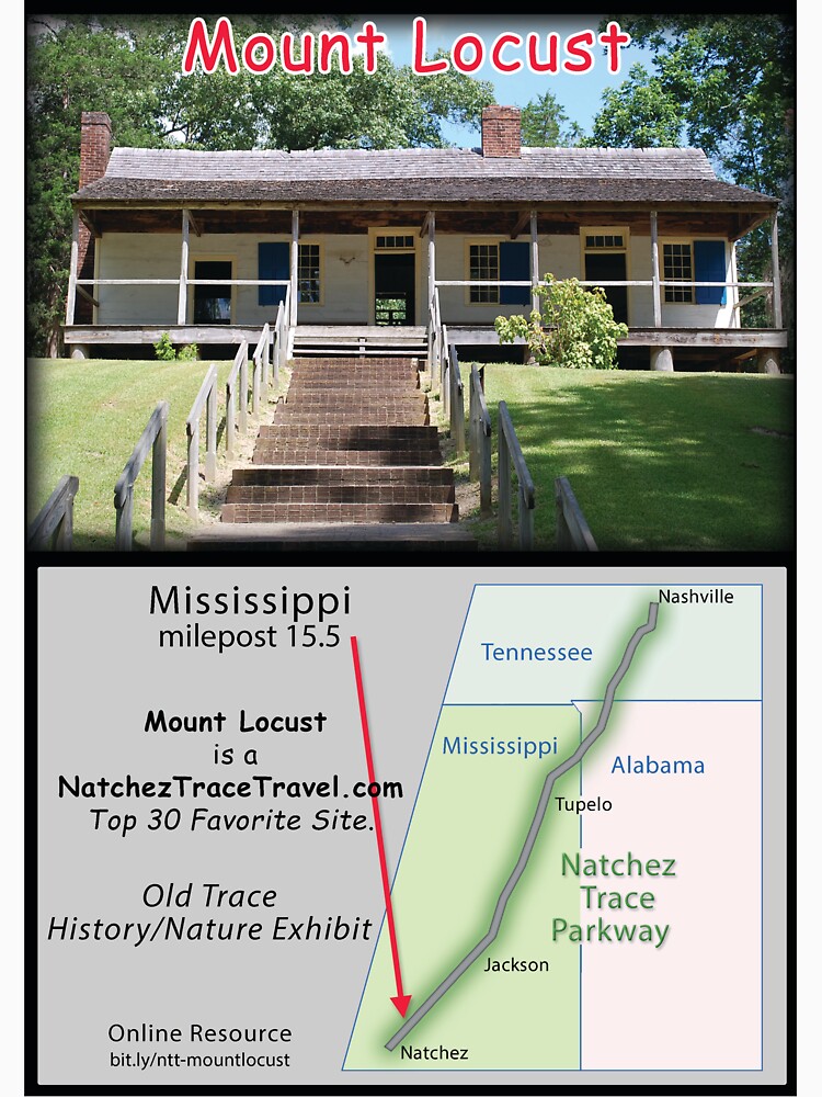 Thumbnail 7 of 7, Essential T-Shirt, Mount Locust on the Natchez Trace Parkway. designed and sold by natcheztrace.