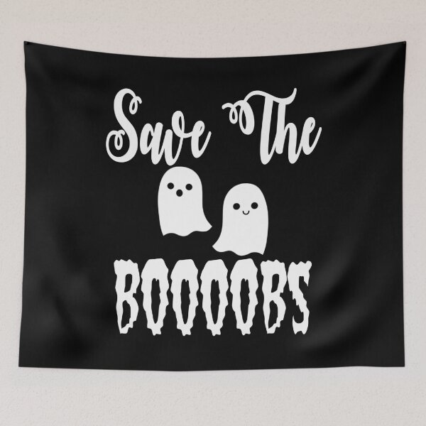 Item preview, Save the Boobs - Cute Halloween Breast Cancer product designed and sold by rdorsey8.