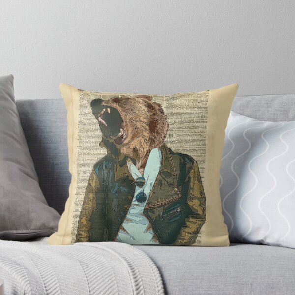 Item preview, Dictionary Art HIPSTER Grizzly Bear Vintage Geeky designed and sold by DictionaryArt.