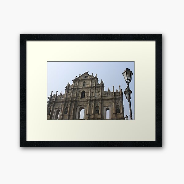 The Ruins of St. Paul's, Macau Framed Art Print