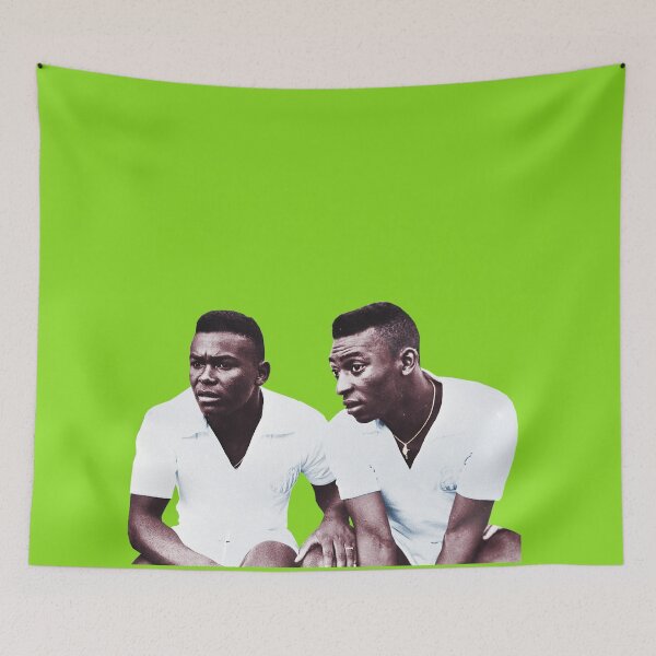 Item preview, Coutinho and Pele Soccer Football Brazil Santos designed and sold by PiscesVibes.