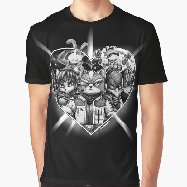 Item preview, Heart 4 STAR FOX <3 | ORIGINAL BLACK VERSION | @kaphonie64 designed and sold by Kaphonie.