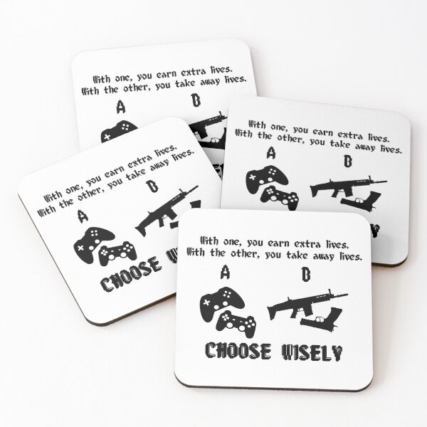 Item preview, Video Games vs Guns - Choose Wisely designed and sold by twcreative.
