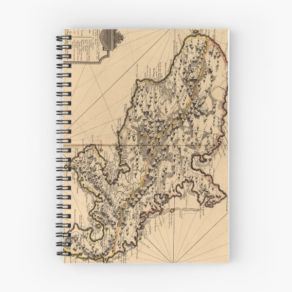 Item preview, Vintage Map of Martinique Island (1742) 2 designed and sold by BravuraMedia.