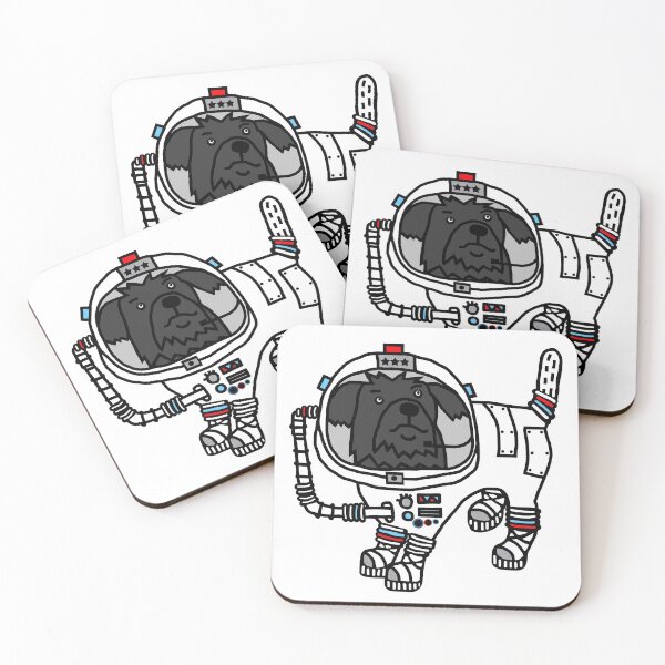 Item preview, Space General Fergus the Dog Astronaut  designed and sold by ellenhenry.