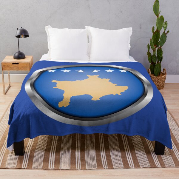 Item preview, Marco redondo de metal con bandera de Kosovo designed and sold by mattpanta.