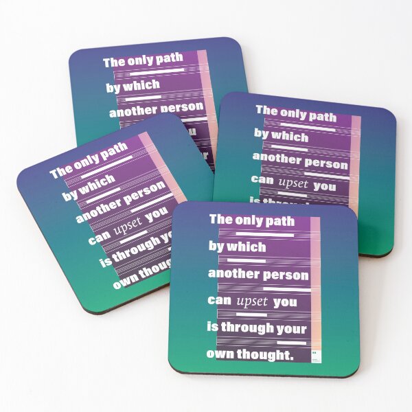 Item preview, The only path by which another person can upset you is through your own thought designed and sold by quotesonposters.