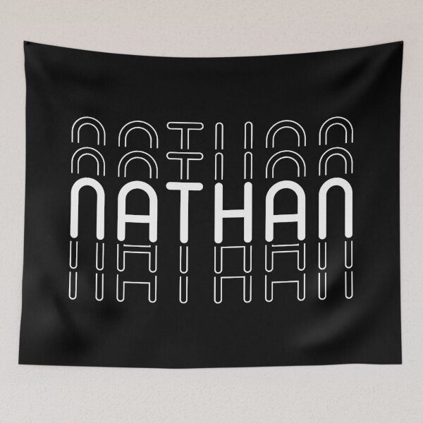 Item preview, Name Nathan in Black and White Style designed and sold by Time-is-Money.