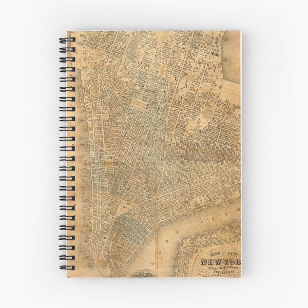 Item preview, Vintage Map of New York City (1852) designed and sold by BravuraMedia.