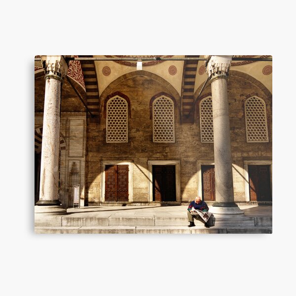 People in Istanbul - Newspaper (3) Metal Print
