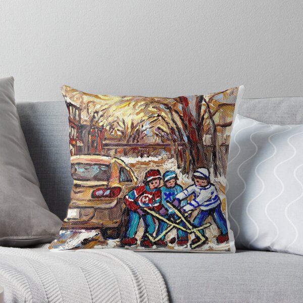 Item preview, WINTER STREETS OF POINTE ST. CHARLES CANADIAN ART FOR SALE designed and sold by Carole  Spandau.