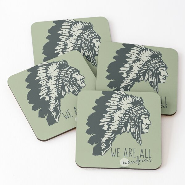 Item preview, We Are All Wanderers Proud Native American Illustration designed and sold by MarOlv.
