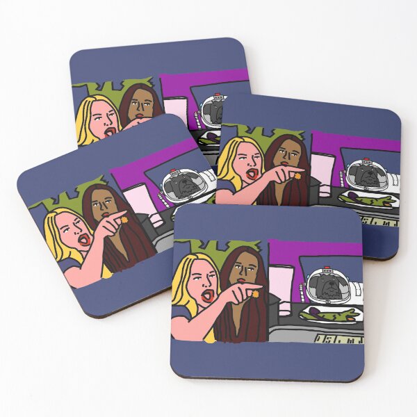 Item preview, Woman Yelling at Cat Memes with Space Dog designed and sold by ellenhenry.