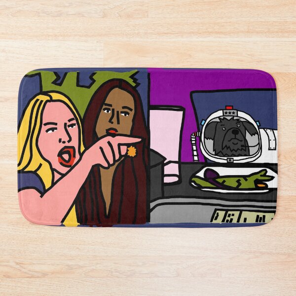 Item preview, Woman Yelling at Cat Memes with Space Dog designed and sold by ellenhenry.