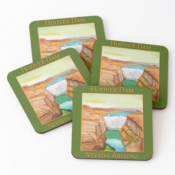 Item preview, Hoover Dam on the Colorado River, on the Nevada-Arizona border. This dam creates Lake Mead. - WelshDesigns designed and sold by welshdesigns.