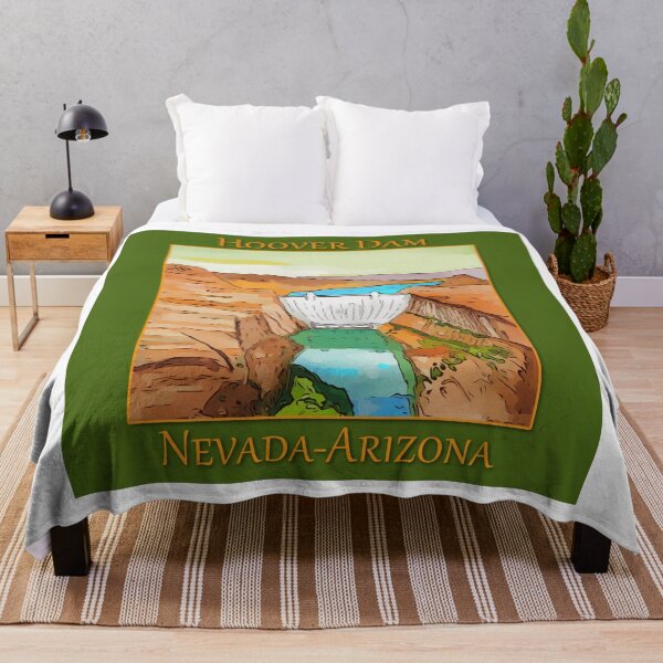 Item preview, Hoover Dam on the Colorado River, on the Nevada-Arizona border. This dam creates Lake Mead. - WelshDesigns designed and sold by welshdesigns.