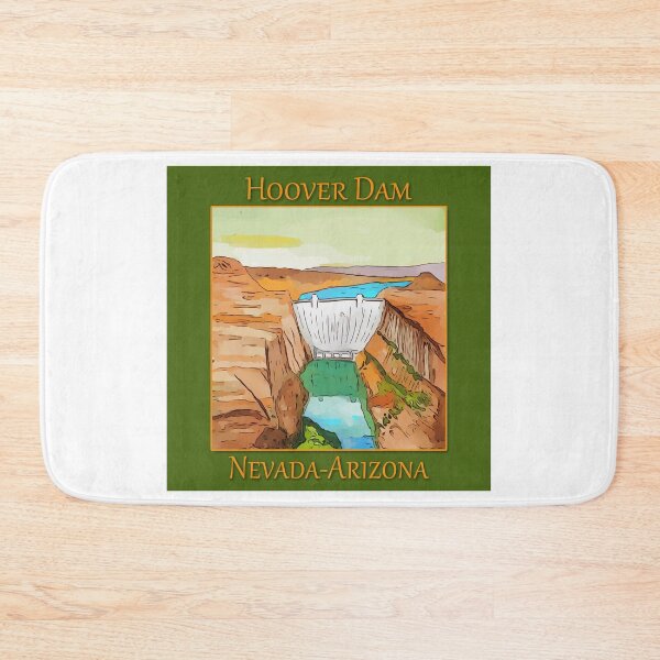 Item preview, Hoover Dam on the Colorado River, on the Nevada-Arizona border. This dam creates Lake Mead. - WelshDesigns designed and sold by welshdesigns.
