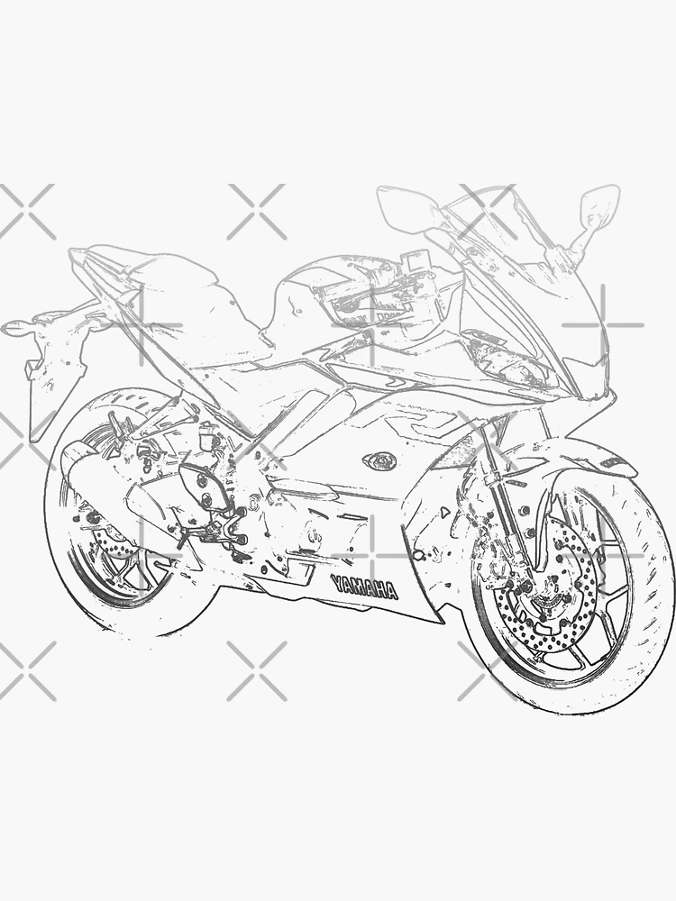 Yamaha Ténéré 700 Rally 2021, Art Sketch Poster no Frame - Etsy