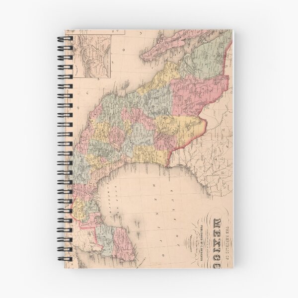 Item preview, Vintage Map of Mexico (1859) designed and sold by BravuraMedia.