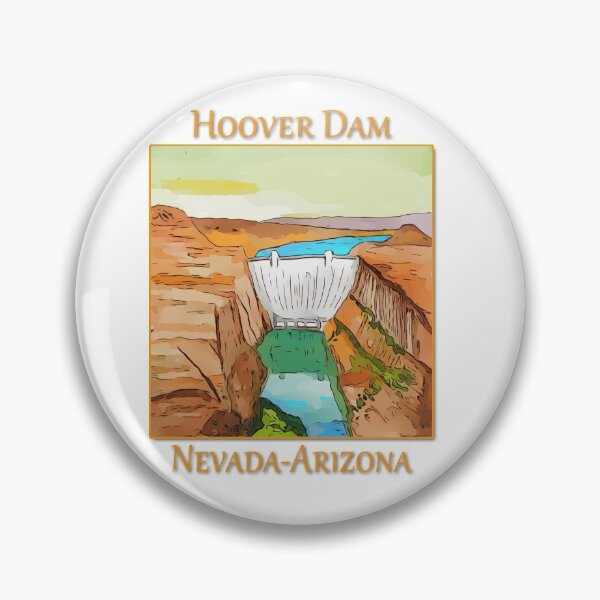 Item preview, Hoover Dam on the Colorado River, on the Nevada-Arizona border. This dam creates Lake Mead. - WelshDesigns designed and sold by welshdesigns.