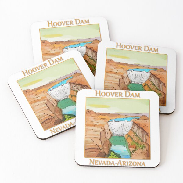 Item preview, Hoover Dam on the Colorado River, on the Nevada-Arizona border. This dam creates Lake Mead. - WelshDesigns designed and sold by welshdesigns.