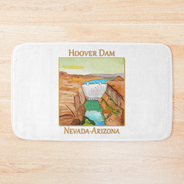 Item preview, Hoover Dam on the Colorado River, on the Nevada-Arizona border. This dam creates Lake Mead. - WelshDesigns designed and sold by welshdesigns.