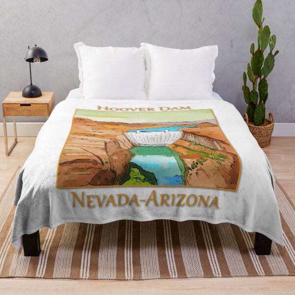 Item preview, Hoover Dam on the Colorado River, on the Nevada-Arizona border. This dam creates Lake Mead. - WelshDesigns designed and sold by welshdesigns.
