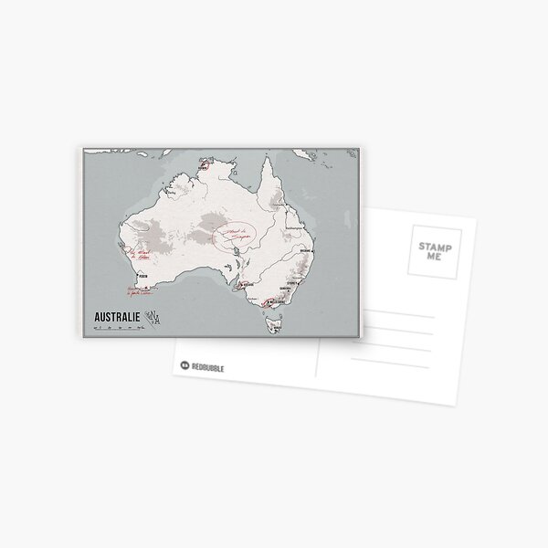 Carte d'Australie - Sorcière de Chair Carte postale
