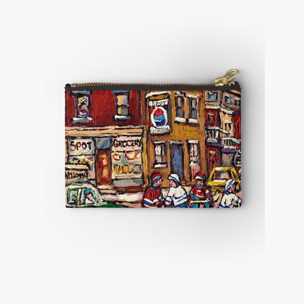 Item preview, MONTREAL MEMORIES THE SPOT GROCERY STORE HOCKEY ART CANADIAN PAINTINGS designed and sold by Carole  Spandau.