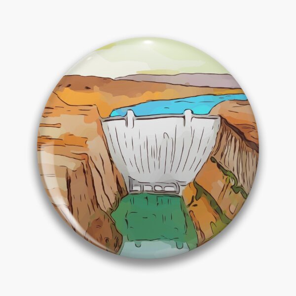 Item preview, Hoover Dam on the Colorado River, on the Nevada-Arizona border. This dam creates Lake Mead. - WelshDesigns designed and sold by welshdesigns.