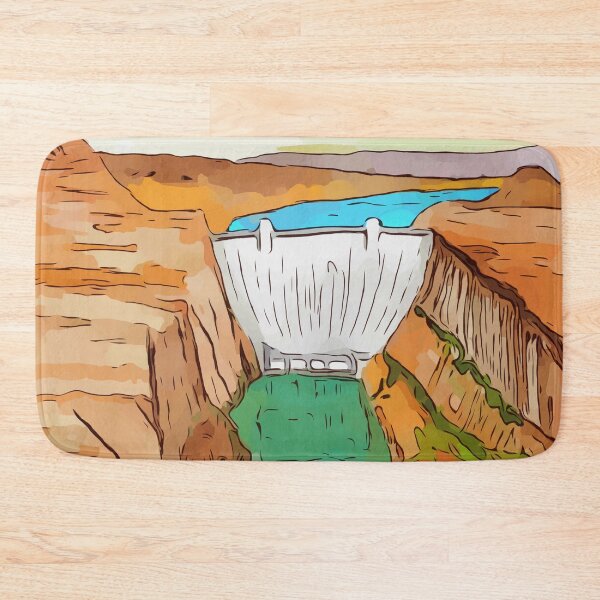 Item preview, Hoover Dam on the Colorado River, on the Nevada-Arizona border. This dam creates Lake Mead. - WelshDesigns designed and sold by welshdesigns.