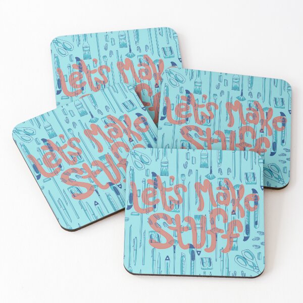 Item preview, Let's Make Stuff Typography Quote Illustration designed and sold by SotoDesigns.