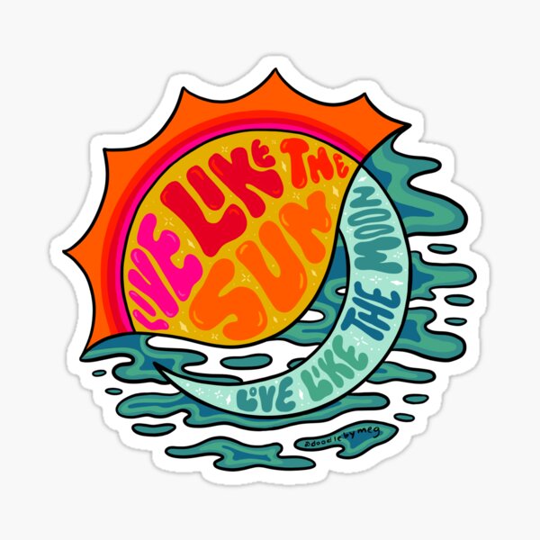 Vista previa del artículo con la obra «Sol y Luna», diseñado y vendido por doodlebymeg.