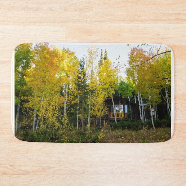 Item preview, Mountain Cabin in Fall | Rainbow Valley, Wyoming designed and sold by voz-captures.