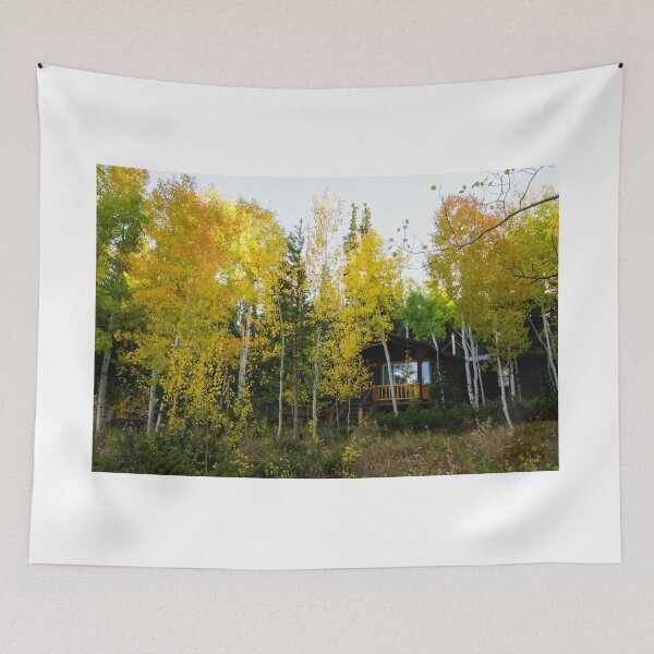 Item preview, Mountain Cabin in Fall | Rainbow Valley, Wyoming designed and sold by voz-captures.