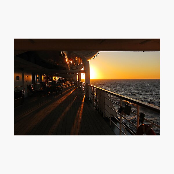 Item preview, Sunset on the Oriana, New Years Day 2012 designed and sold by buttonpresser.